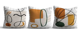 Aberto Design Juego de Fundas de Cojín Multicolor 43 x 43 cm (3 piezas)